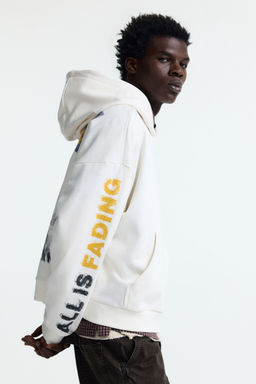 H&M - Men Multi-Color Oversized Fit Printed Hoodie