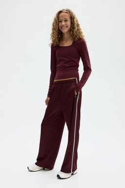 H&M - Girls Red Sports Top With Softmove