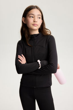 H&M MOVE - Girls Black Sports Jacket With Drymove