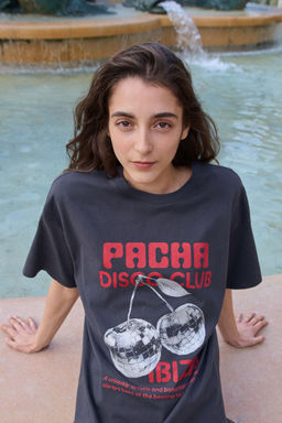 H&M - Women Grey Oversized Printed T-Shirt