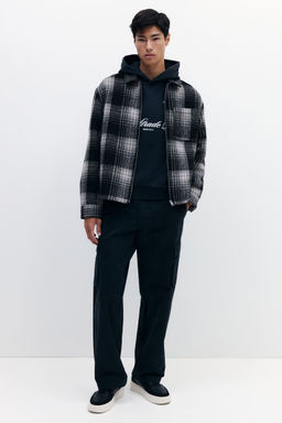 H&M - Men Grey Relaxed Fit Overshirt