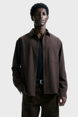 H&M - Men Brown Regular Fit Shirt
