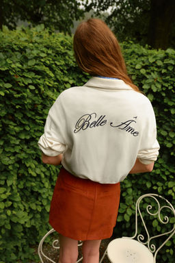 H&M - Women White Loose-Fit Polo Shirt