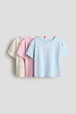 H&M - Girls 3-Pack Cotton T-Shirts