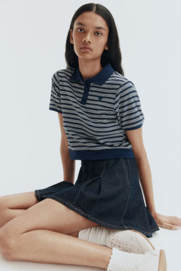 H&M - Women Multi-Color Cotton Polo Shirt