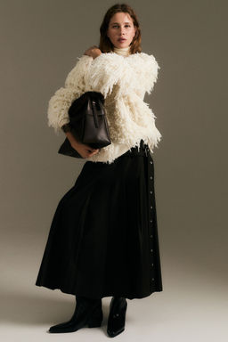 H&M - Women White Fringed Jumper