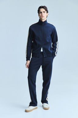 H&M MOVE - Men Blue Regular Fit Track Jacket With Drymove