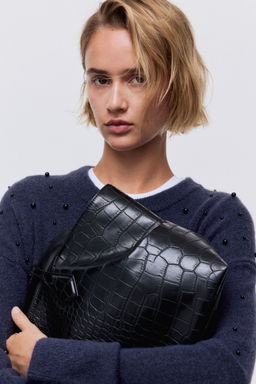 H&M - Women Blue Embellished Jumper