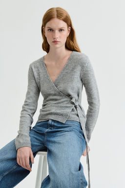 H&M - Women Grey Wrap Cardigan