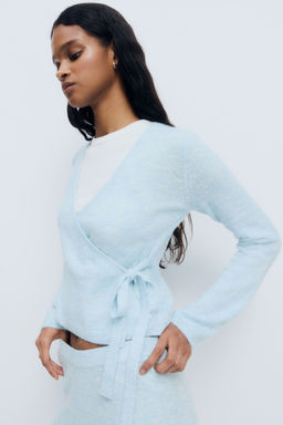 H&M - Women Blue Wrap Cardigan