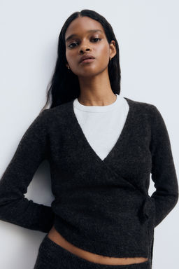 H&M - Women Grey Wrap Cardigan