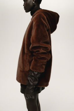 H&M - Women Brown Hooded Jacket
