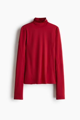 H&M - Women Red Turtleneck Top