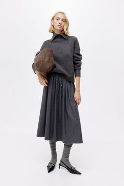 H&M - Women Grey Polo-Neck Jumper