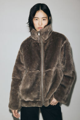 H&M - Women Beige Oversized Jacket