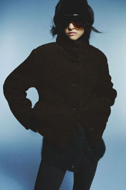 H&M - Women Brown Teddy Jacket