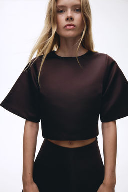 H&M - Women Brown Short Top