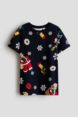 H&M - Boys Blue Printed T-Shirt