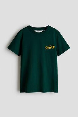 H&M - Boys Green Printed T-Shirt