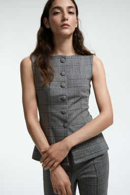 H&M - Women Multi-Color Jersey Waistcoat