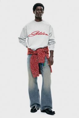 H&M - Men Grey Loose Fit Sweatshirt