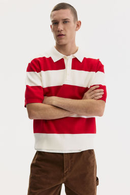 H&M - Men Red Regular Fit Polo Shirt