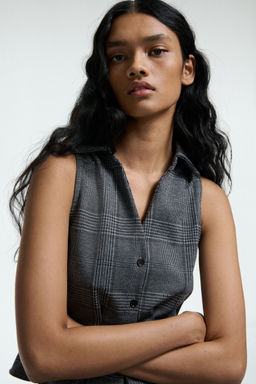 H&M - Women Multi-Color Collared Waistcoat