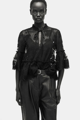 H&M - Women Black Lace Blouse