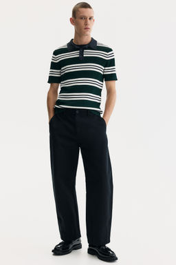 H&M - Men Green Slim Fit Polo Shirt