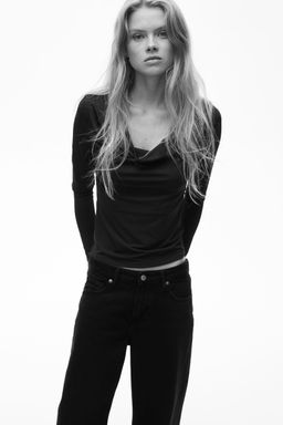 H&M - Women Purple Cowl Neck Top