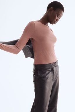 H&M - Women Pink Pima Cotton Top