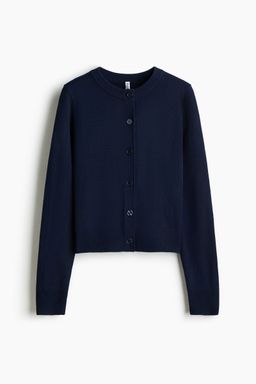 H&M - Women Blue Fine-Knit Cardigan