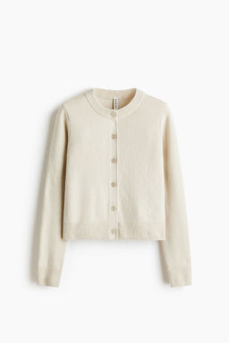 H&M - Women Beige Fine-Knit Cardigan