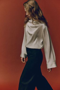 H&M - Women White Cowl-Neck Blouse