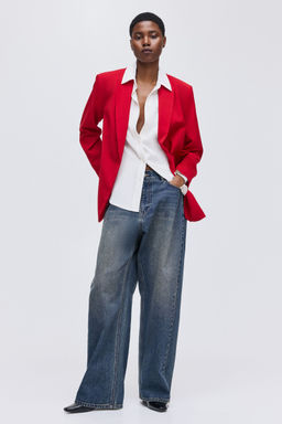 H&M - Women Red Single-Breasted Blazer