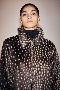 H&M - Women Brown Fuzzy Jacket