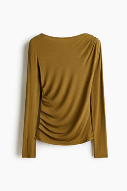 H&M - Women Green Draped Viscose Top