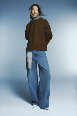 H&M - Women Brown Oversized Jumper