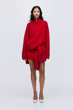 H&M - Women Red Oversized Jumper