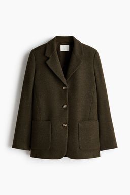 H&M - Women Green Wool-Blend Blazer