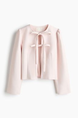 H&M - Women Pink Tie-Front Jacket
