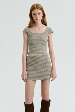 H&M - Women Multi-Color Cap-Sleeved Top