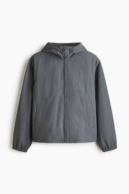 H&M - Men Grey Water-Repellent Nylon Windbreaker