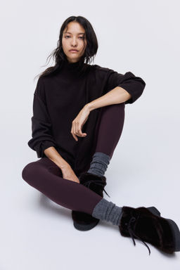 H&M - Women Brown Merino Wool Turtleneck Jumper