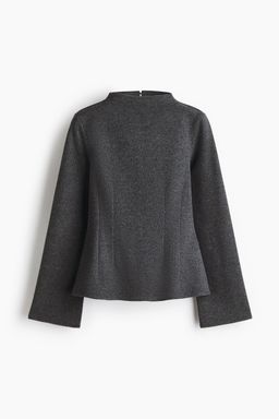 H&M - Women Grey Waisted Top
