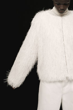 H&M - Women Beige Fringed Jacket