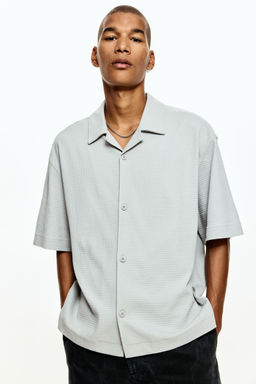 H&M - Men Grey Loose Fit Shirt
