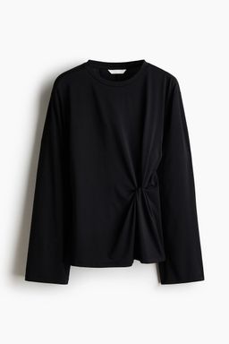 H&M - Women Black Twist-Detail Top