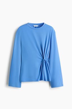 H&M - Women Blue Twist-Detail Top