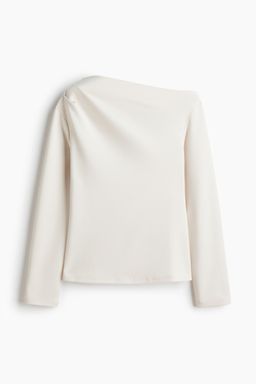 H&M - Women White Asymmetric Top